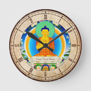 Cool oriental tibetan thangka god tattoo art ronde klok