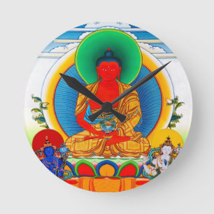 Cool oriental tibetan thangka god tattoo art ronde klok