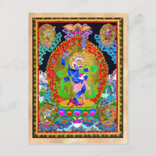Cool oriental tibetan thangka Simhavaktra Dakini Briefkaart