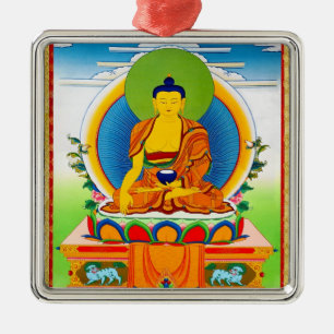 Cool oriental tibetan thangka tattoo Aksobhya Metalen Ornament