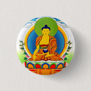 Cool oriental tibetan thangka tattoo Aksobhya Ronde Button 3,2 Cm