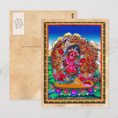 Cool oriental tibetan thangka tattoo Hayagriva Briefkaart (Voorkant / Achterkant)