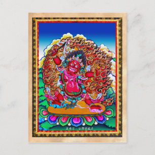 Cool oriental tibetan thangka tattoo Hayagriva Briefkaart