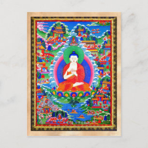 Cool oriental tibetan thangka tattoo Mahavairocana Briefkaart