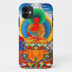 Cool oriental tibetan thangka Three Major Saints iPhone 11 Hoesje