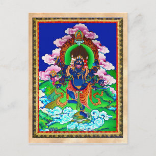 Cool oriental tibetan thangka Ucchusma tattoo Briefkaart