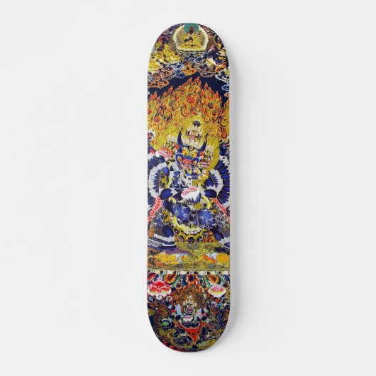 Cool oriental tibethan mandala Yamantaka doodgod Skateboard (Voorkant)