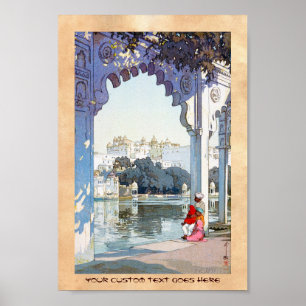 Cool oriental Yoshida Hiroshi udaipur Palace Poster