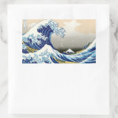 Cool orietal japans klassiek fuji uitzicht art rechthoekige sticker (Tas)