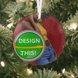 COOL! Ornament - Glass Circle Ornament - Custom