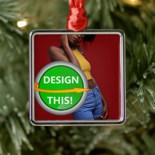 COOL! Ornament - Premium Vierkant Ornament - Aange