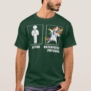 Cool Osteopathic Physician Mannen Unicorn Funny Sh T-shirt