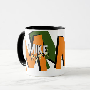 Cool Overmaatse Vetgedrukte Monogram Mok