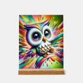 Cool Owl Acryl Bord (Voorkant)