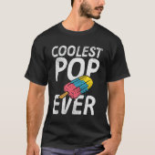 Cool Pa Ever Ice Cream Gag Vaderdag T-shirt (Voorkant)