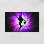 Cool Paars Basketball Visitekaartje (Achterkant)