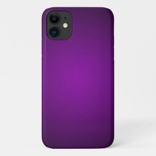 Cool Paars-Black Grainy Vignette iPhone 11 Hoesje