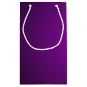 Cool Paars-Black Grainy Vignette Klein Cadeauzakje (Achterkant)