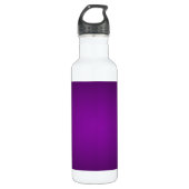 Cool Paars-Black Grainy Vignette Waterfles (Voorkant)