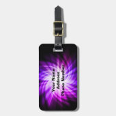 Cool Paarse Hockey Bagagelabel (Voorkant verticaal)