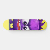 Cool Paarse Monster Skateboard (Horizontaal)