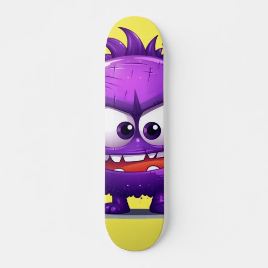 Cool Paarse Monster Skateboard (Voorkant)