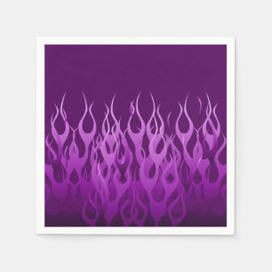Cool Paarse Racing Flames Graphic Servet