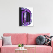 Cool Paarse Snare Drum Canvas Drummer Art Afdruk (Insitu (Woonkamer))