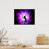 Cool Paarse Tennis Poster (Keuken)
