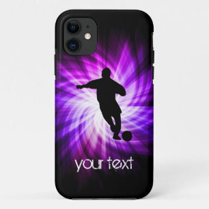Cool Paarse Voetbal iPhone 11 Hoesje