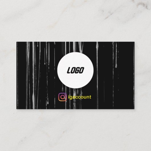 Cool Painter QR Code Scannable Logo Visitekaartje (Achterkant)