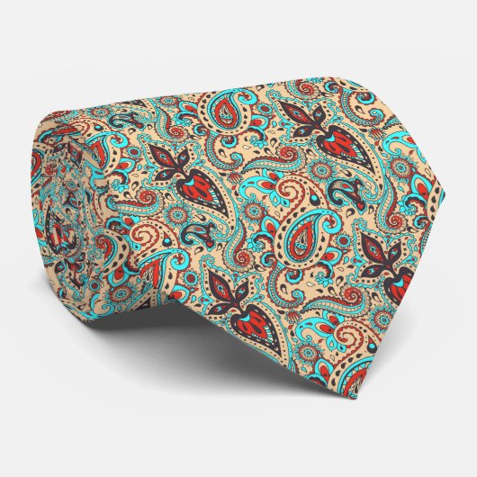 cool Paisley carrelé motif cravate (Roulé)