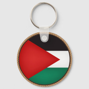 Cool Palestine Flag Seal Sleutelhanger