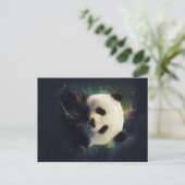 Cool Panda | Beer van Bamboe | Cadeaubont Aankondigingskaart (Staand voorkant)