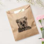 Cool Panda Custom Kraft Favor Bag Bedankzakje (Gezegeld)
