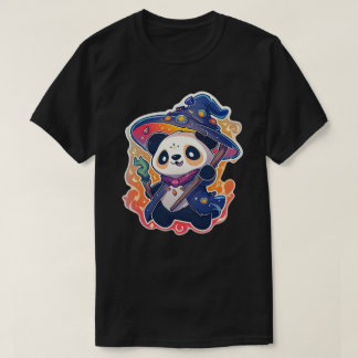Cool Panda Elemental Wizard Master T-shirt