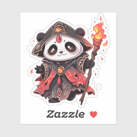 Cool Panda - Fire Demon Wizard Sticker (Vel)