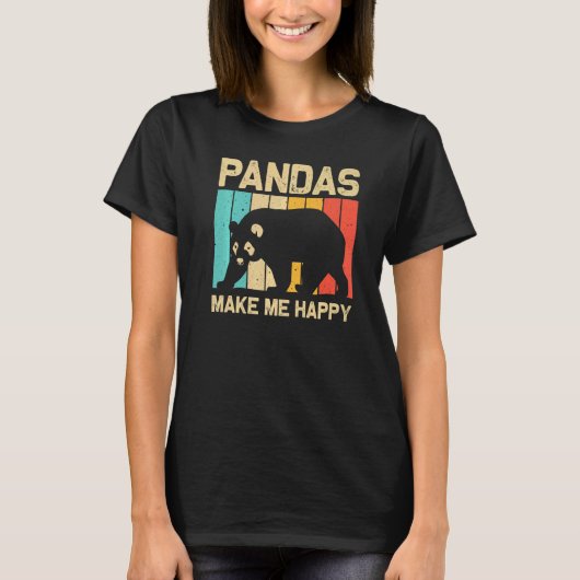 Cool Panda For Men Women Panda Bear Animal Zookee T-shirt (Voorkant)