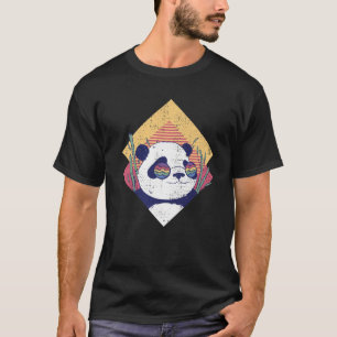 Cool panda - Retro Funny Panda Beer in zonnebril T-shirt