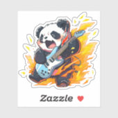 Cool Panda Rockstar Sticker (Vel)