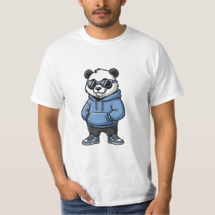 Cool Panda Streetwear Illustratie – Unisex T-shirt