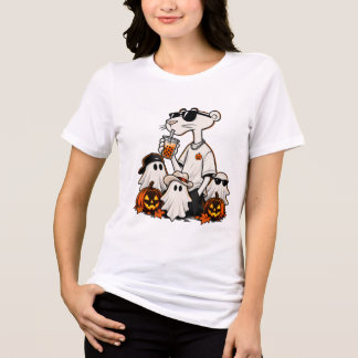 Cool Panther Boba Thee Halloween Feestje Cartoon S Tri-Blend Shirt