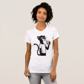 Cool Panther Graphic T-shirt – Funny Bubble Tea Sh (Voorkant volledig)
