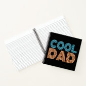 Cool Papa Fête des pères Neon Typographie | CARNET (Intérieur)