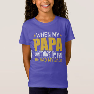 Cool PaPa hand terug woordkunst T-shirt