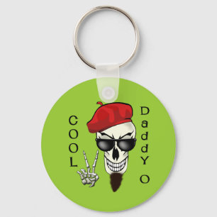 Cool papa - O Beatnik Skull Sleutelhanger