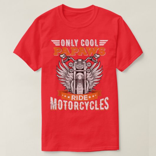 Cool Papaws Ride Motorcycli, Bike Cycling voor Spo T-shirt (Design voorkant)