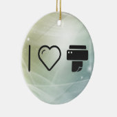 Cool Paper Printer Keramisch Ornament (Rechts)