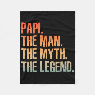 Cool papi voor mannen papa opa Man mythe legende F Fleece Deken