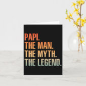 Cool Papi Voor Mannen Vader Opa Man Mythe Legende Kaart (Gele Bloem)